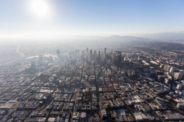 istock Los Angeles Downtown Smog and Sun 1286776705