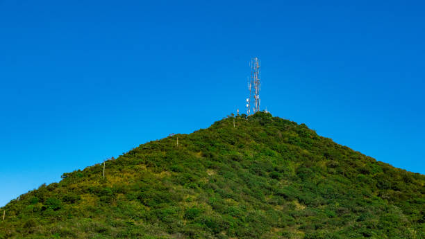 istock Telecommunication mast TV antennas wireless technology 1286784435