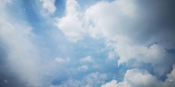 istock Puffy Clouds background take via phone 1286795819
