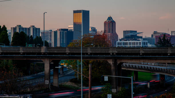 istock Downtown Portland Oregon Urban Skyline Sunset 1286799365