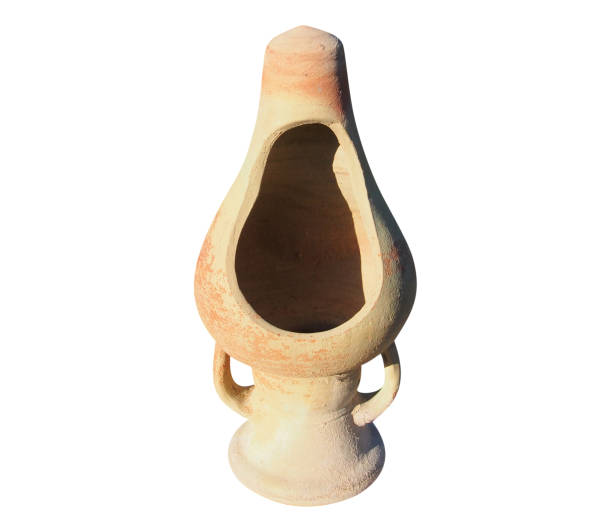 istock Tunisian clay amphora. Isolated with clipping path. 1286805574