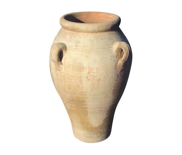 istock Tunisian clay amphora. Isolated with clipping path. 1286805611