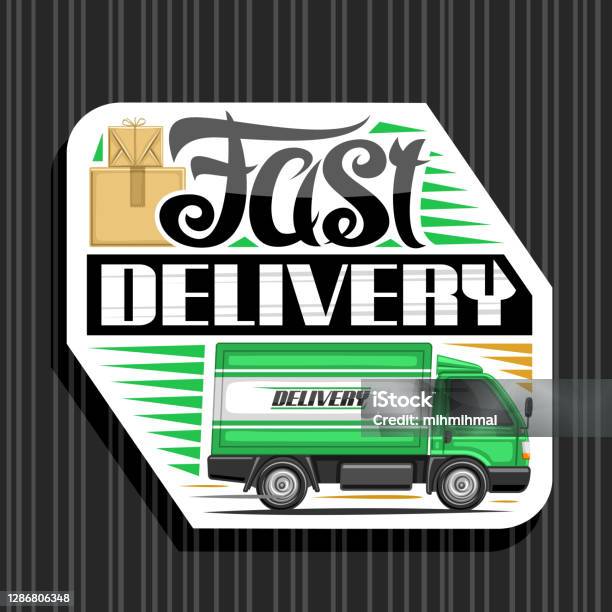 Fast Deleivery Sign Vector Sign For Fast Delivery Stock Illustration - Download Image Now ...