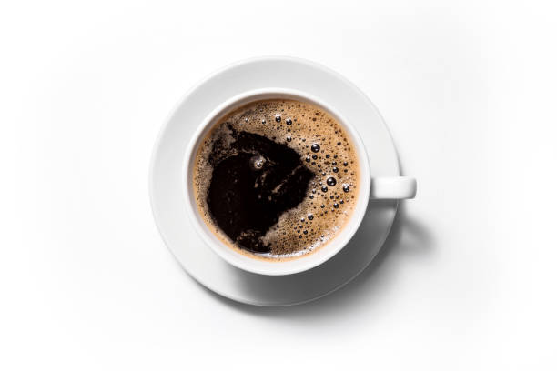 istock Black coffee isolated on a white background. 1286808968