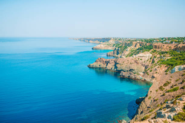 istock Beautiful seascape. Amazing composition of nature with mountains and cliffs. 1286814334