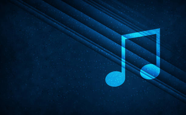 音楽アイコン自然天光抽象的濃い青色背景縞模様イラスト - natural pattern audio点のイラスト素材／クリップアート素材／マンガ素材／アイコン素材
