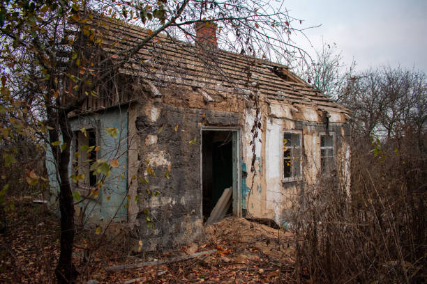istock Old ruined abandoned house 1286826728