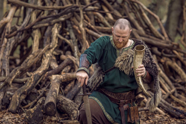 istock An individual viking warrior soldier in the forest 1286829664
