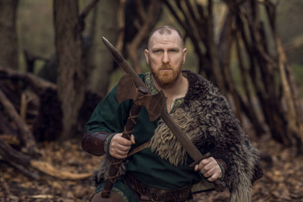 istock An individual viking warrior soldier in the forest 1286829923