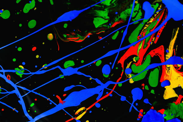istock Abstract expression colorful splash background. bright Watercolor background illustration. dripping technique. 1286829949