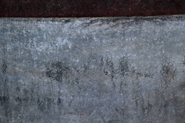istock Rust texture Background close-up rusty red metal with weathered old scratched paint surface 1286837134