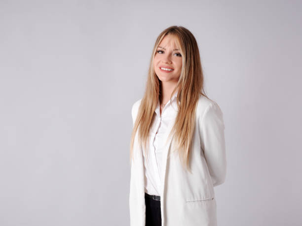 istock Young business woman with positive attitude 1286841242