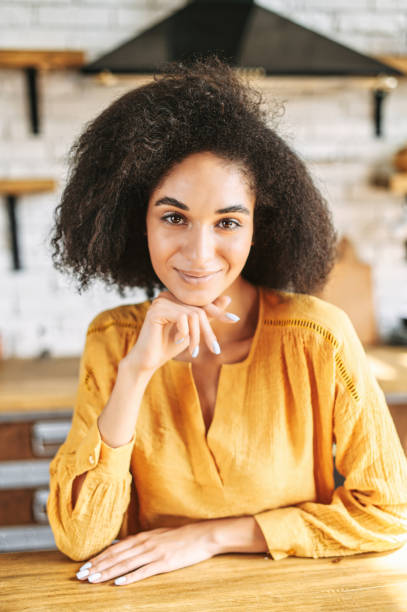 istock Video screen of attractive african woman 1286842809