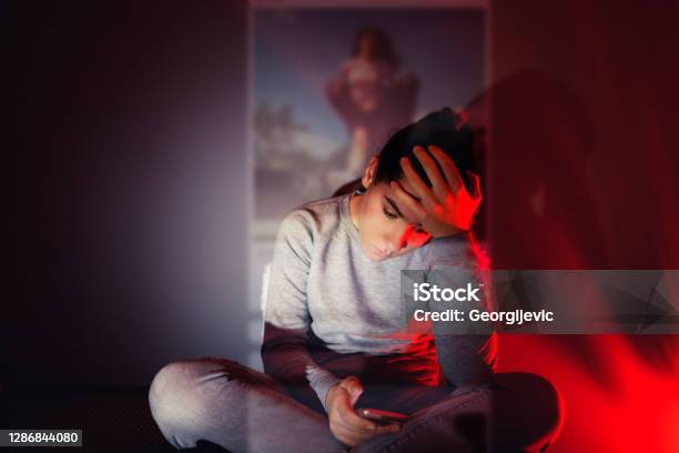 The Social Media Overuse Stock Photo - Download Image Now - Teenager, Social Media, Adolescence