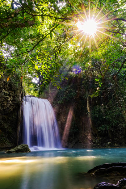 istock Erawan Waterfall Floor 3 in National Park, Thailand 1286846703