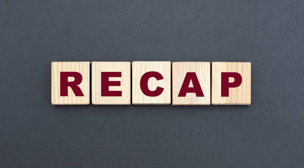 istock concept word RECAP on wooden cubes on a gray background 1286848928