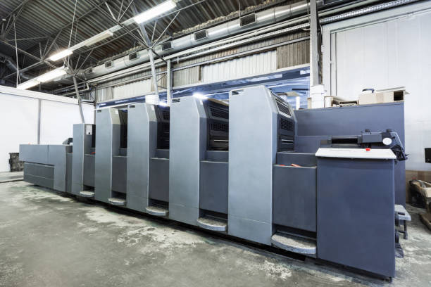 istock The equipment for a press in a modern printing house 1286852241