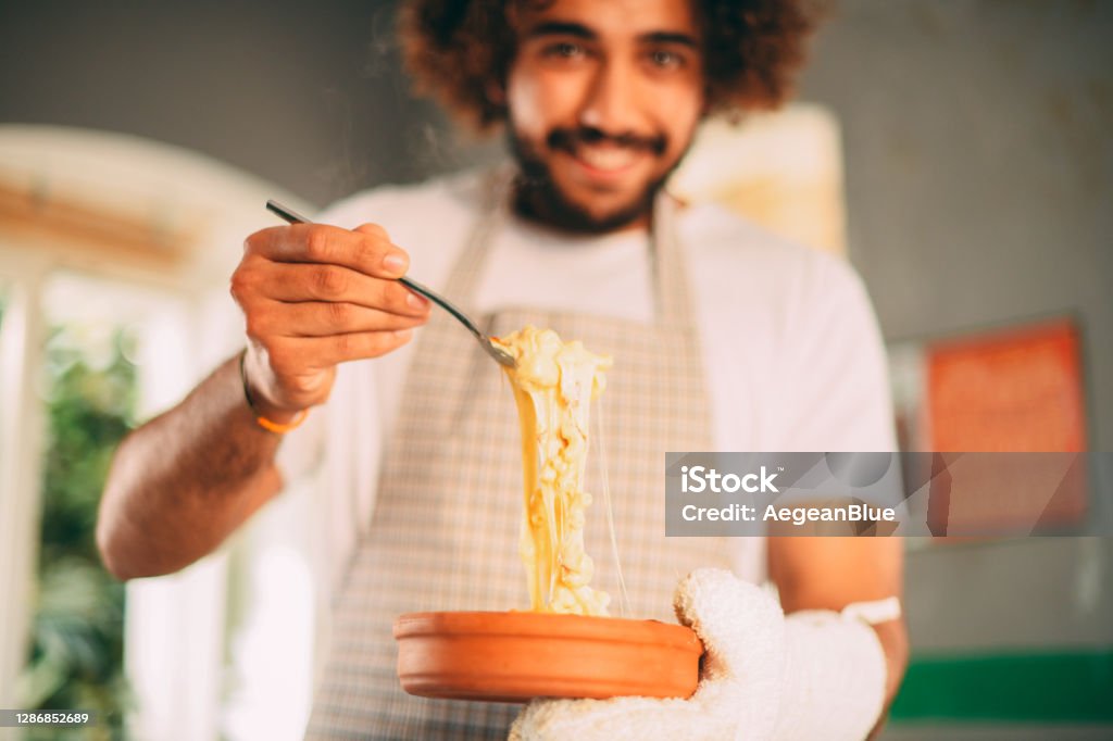 Chef's Special, Mac and Cheese Cheese Stock Photo