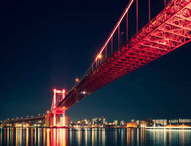 istock Scenery of Wakato Ohashi in Kitakyushu 1286852897