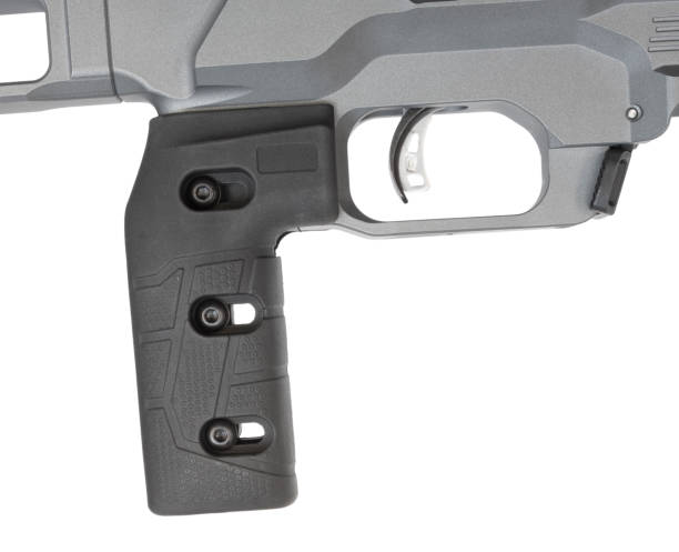 istock Adjustable pistol grip on a sniper rifle 1286854295