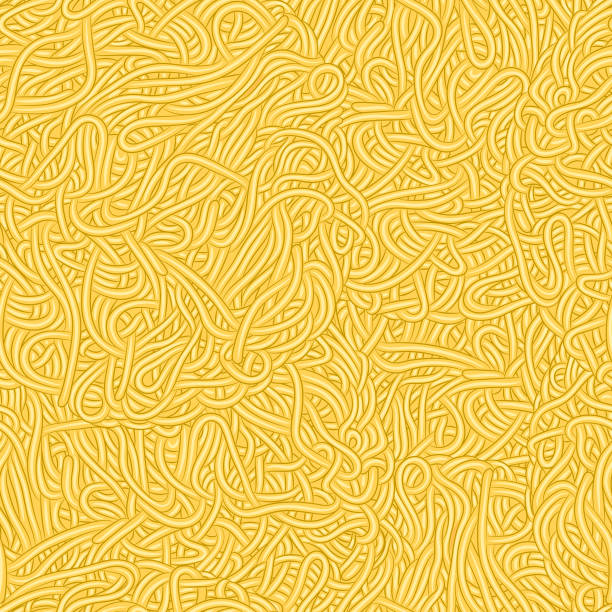 illustrations, cliparts, dessins animés et icônes de texture transparente de modèle des pâtes de spaghetti, nouilles de ramen - nouilles