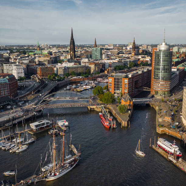 istock Aerial view of Hamburg 1286870454