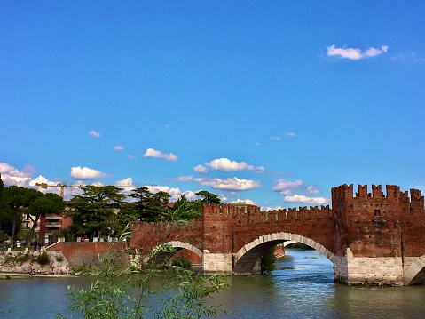 Verona is a city on the Adige River in Veneto, Italy.