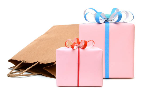 istock Gift boxes with recycled shopping bag 1286873795
