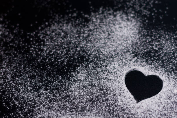 istock Figure in the shape of a heart on a white background. 1286877132