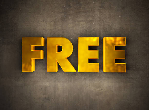 Golden Free Text on the Wall Golden Free Text on the Wall labeling photos stock pictures, royalty-free photos & images