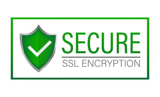 Ssl secure on white background. Protection icon vector. Information icon vector. Data protection