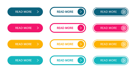 Read more modern buttons set. Collection buttons for call action. For website and ui design.