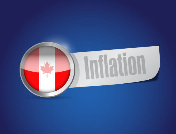 Canada inflation illustration design vector art illustration