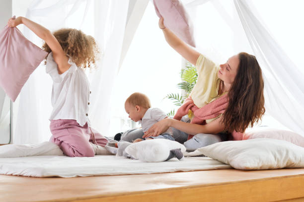 istock Family in bedroom 1286885240