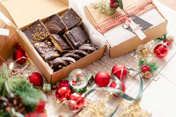 크리스마스 장식으로 짧은 빵을 깜박입니다. - bakery biscuit christmas decoration christmas ornament 뉴스 사진 이미지