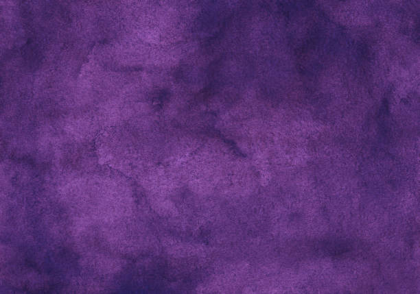 texture di sfondo viola profonda acquerello, dipinta a mano. sfondo acquerello vintage color uva. - viola foto e immagini stock