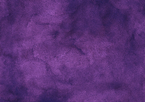 Watercolor deep violet background texture, hand painted. Vintage watercolour grape color backdrop.