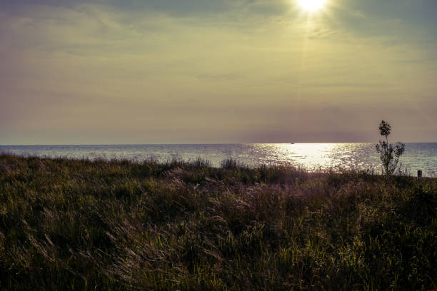 Headlands Beach Park in Northeast Ohio is a great place to catch a sunset.