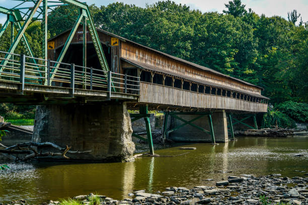 istock The Harpersfield Covered Bridge 1286893768