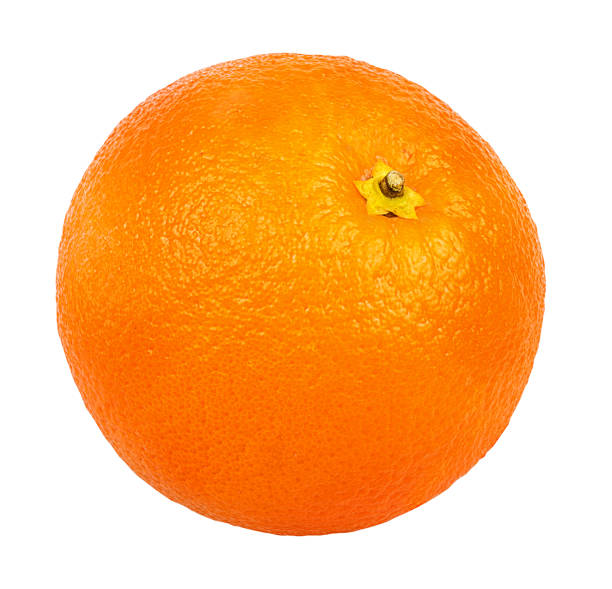 istock Juicy orange isolated on white background with clipping path 1286896362