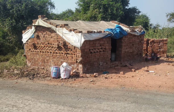 istock Indian poor village and home 1286899924