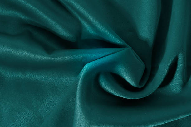 istock Tidewater green silk, fabric texture background, horizontal, no people, wallpaper, 1286903054