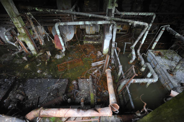 istock Basement of Circle radar complex near Duga antenna 1286904387