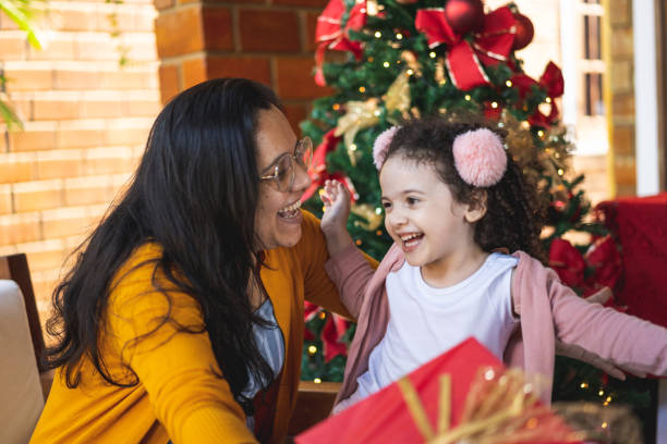 istock Christmas hugs and gifts 1286915678