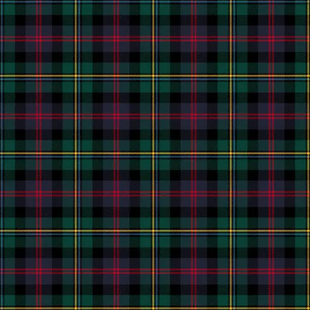 Vector illustration of Malcolm Modern Tartan Seamless Pattern