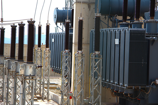 Power Transformer in High Voltage Electrical Outdoor Substation