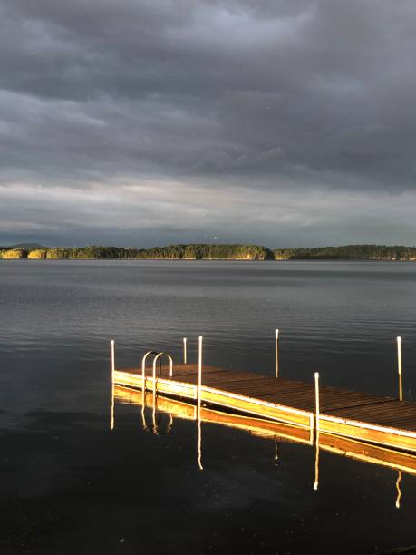 istock Dock reflecting in early morning sunrise 1286929321