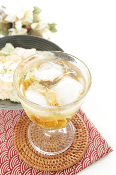 istock Japanese food, assorted rice cracker and Plum wine 1286932563