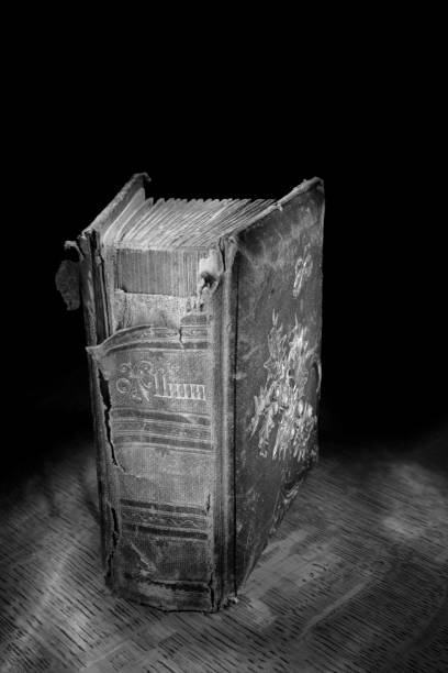 istock Antique Album in Black and White 1286939517