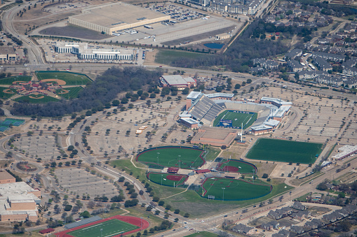 Newton, MA - September 15, 2023: Alumni Stadium is home to the Boston College Eagles football team.